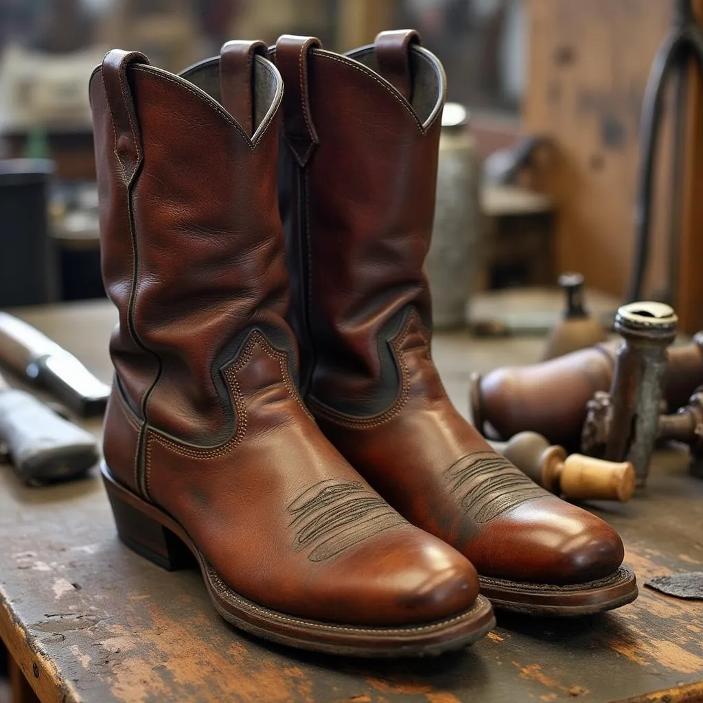 Reparación botas vintage